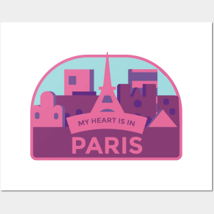 My Heart Is In Paris Posters and Art